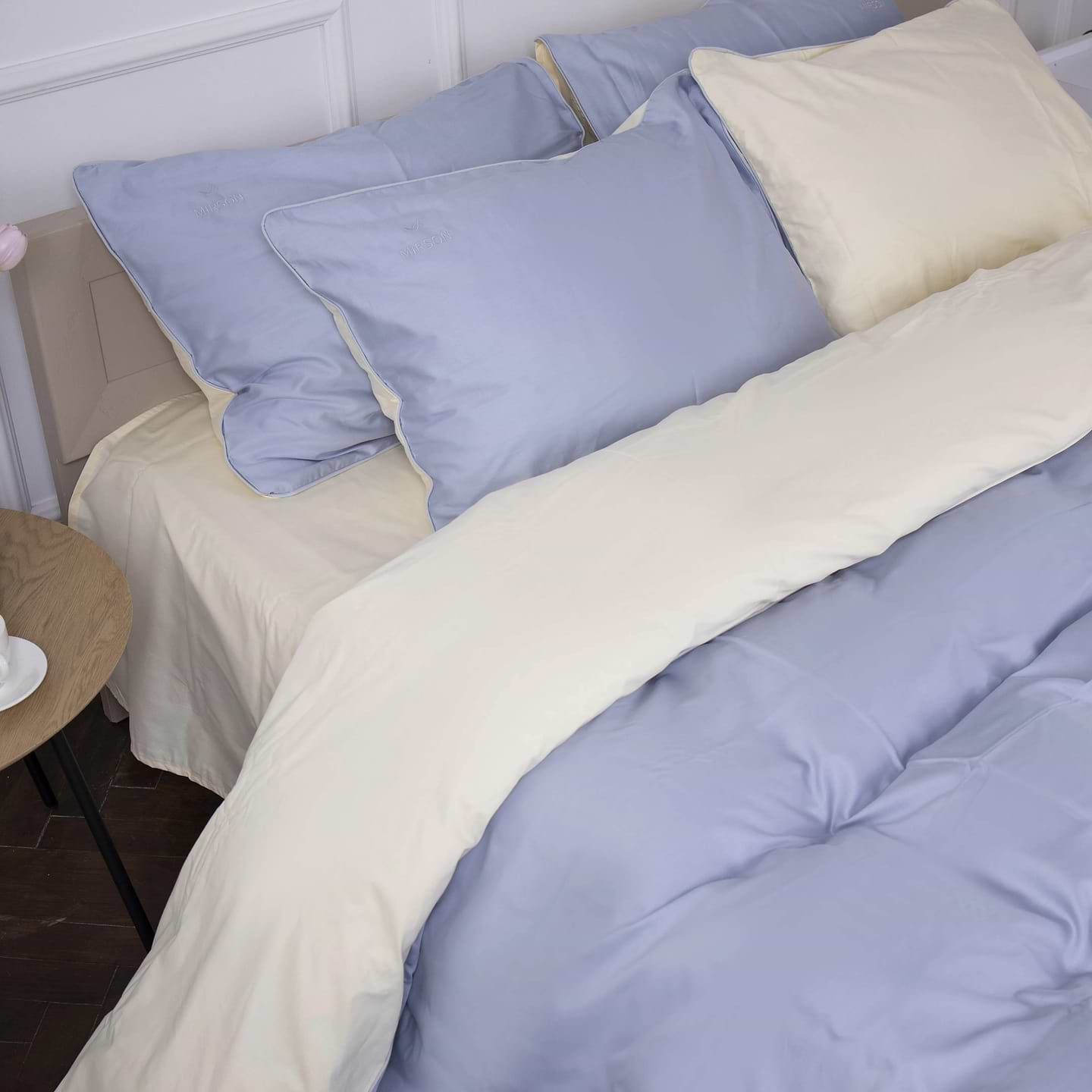Комплект постільної білизни MirSon Сатин 0843 + 0840 Joseph King Size 220x240 см (2200002027878)